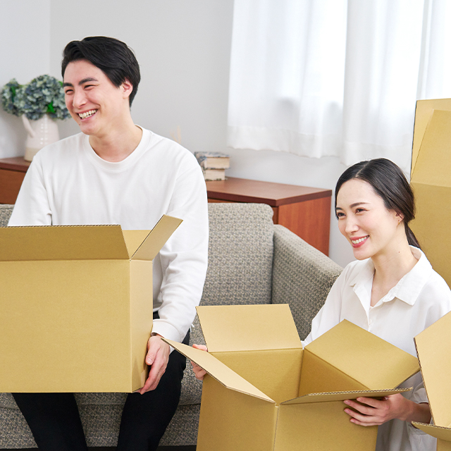 お荷物が少ない方二人暮らしの方